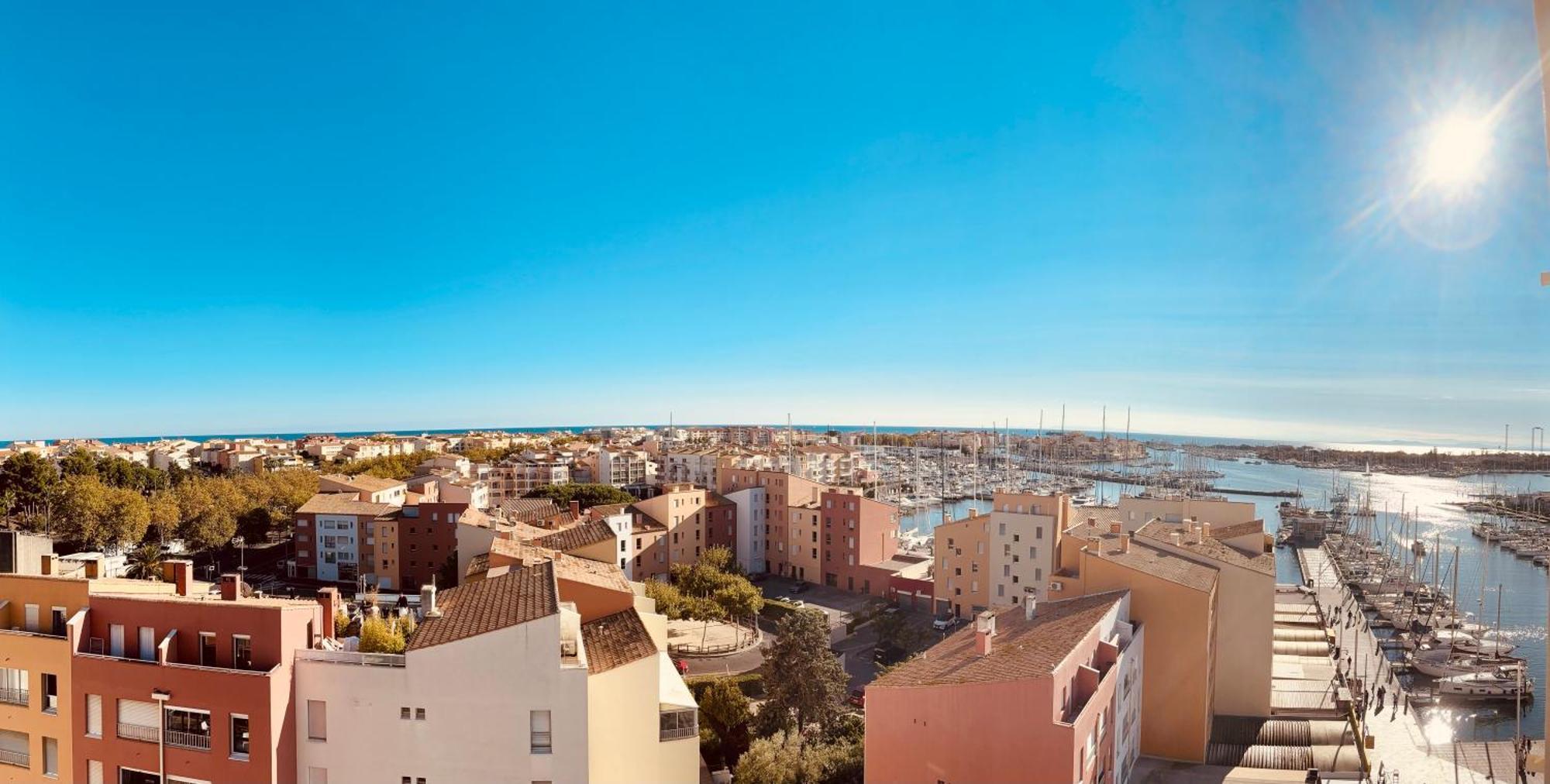 Centre Port,Vue Panoramique,Clim,Balcon,Wifi Leilighet Agde Eksteriør bilde