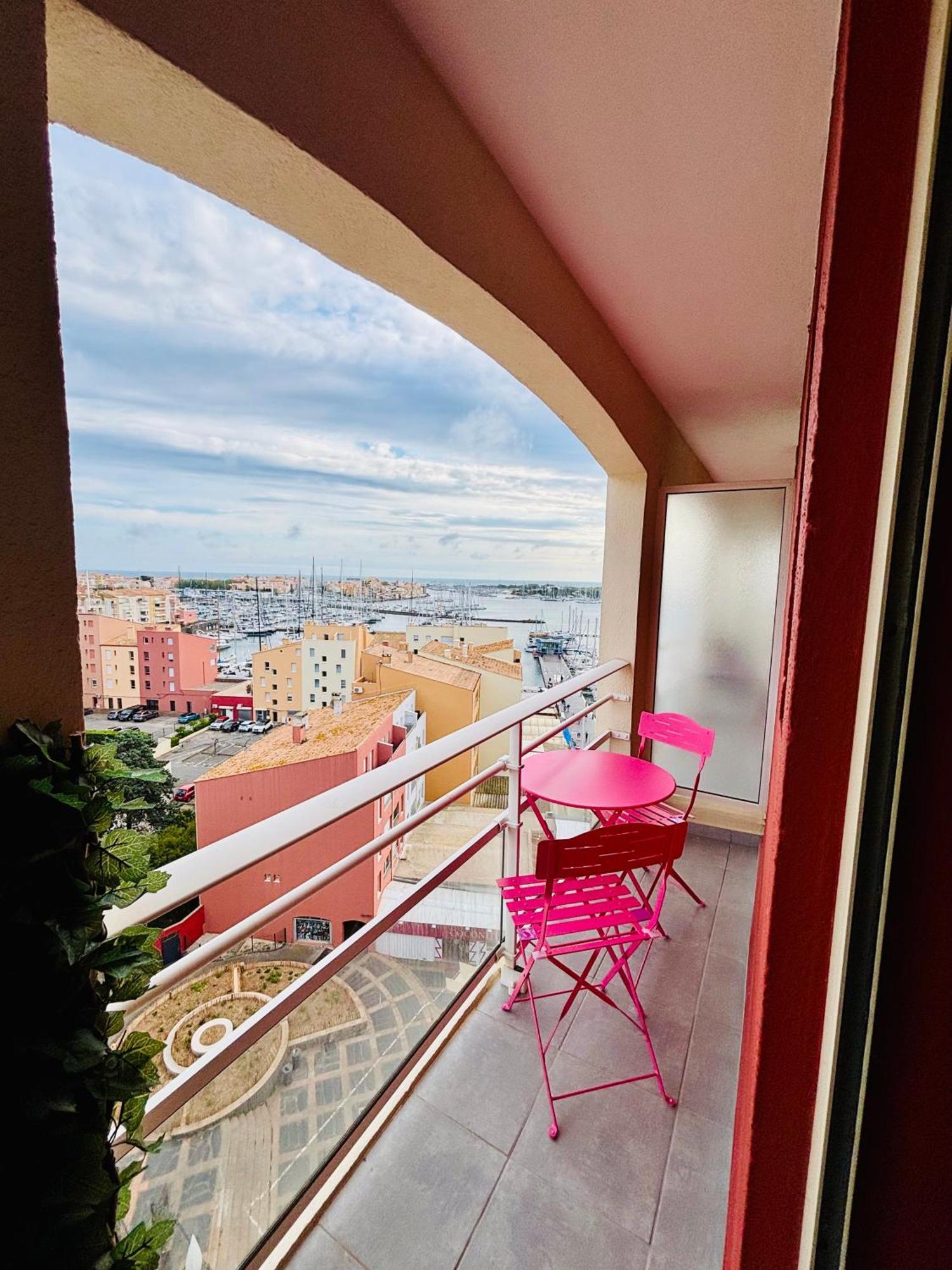 Centre Port,Vue Panoramique,Clim,Balcon,Wifi Leilighet Agde Eksteriør bilde